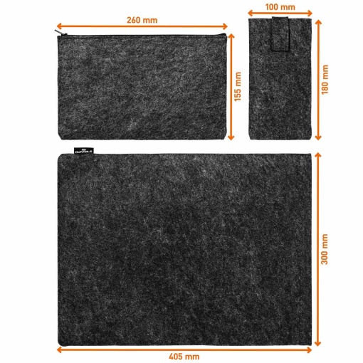 Bolsa para Portátil/Tablet 16,4'' DURABLE Effect 40,5x30cm Preta