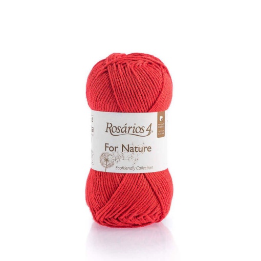 Fio de Tricot Rosários 4 For Nature 50g Vermelho 12 GOTS