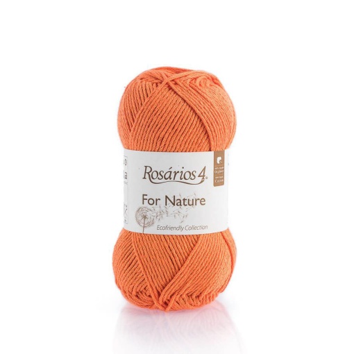 Fio de Tricot Rosários 4 For Nature 50g Laranja 07 GOTS