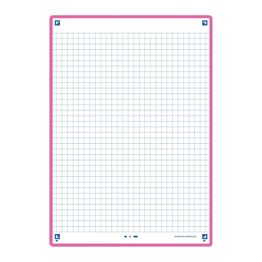 Ficha de Revisão 2.0 A5 Quadriculada OXFORD Fúcsia 30 unidades