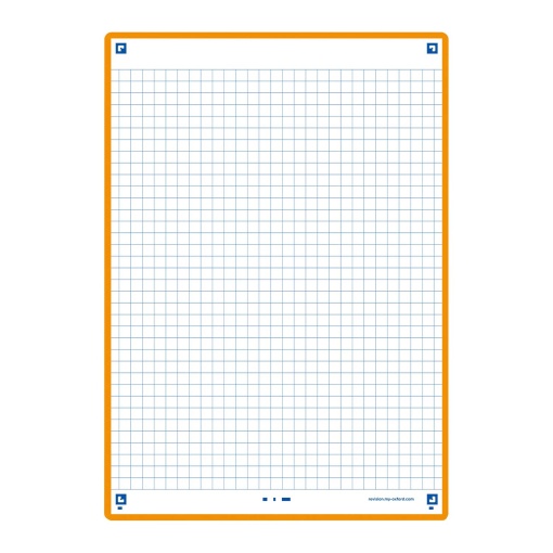 Ficha de Revisão 2.0 A5 Quadriculada OXFORD Laranja 30 unidades