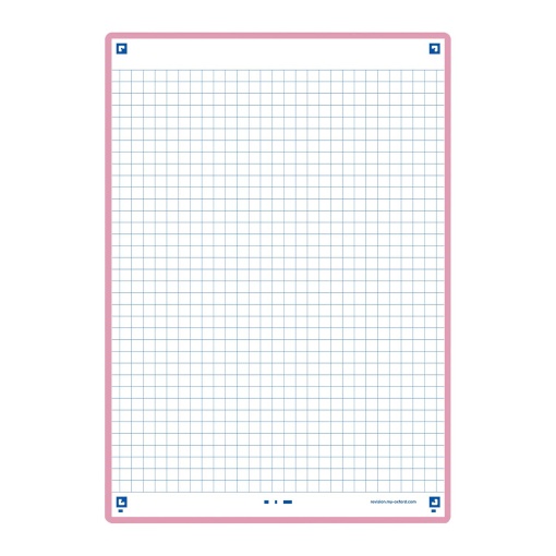 Hoja de repaso 2.0 A5 cuadriculada OXFORD rosa (30 unidades)