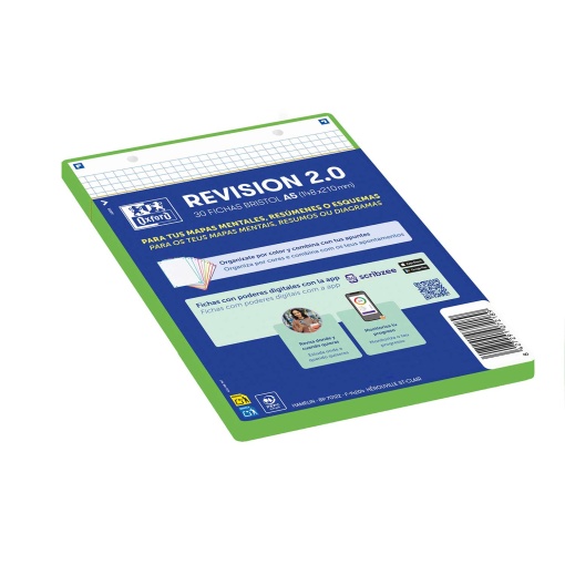 Hoja de revisión 2.0 Cuadrícula A5 OXFORD verde (30 unidades)