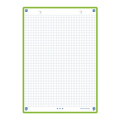 Hoja de revisión 2.0 Cuadrícula A5 OXFORD verde (30 unidades)