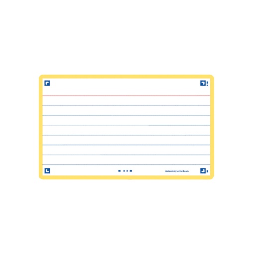 Flashcard 2.0 A7 pautado OXFORD amarelo 30 unidades