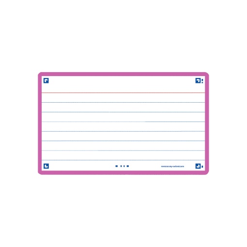 Flashcard 2.0 A7 pautado OXFORD lilás 30 unidades