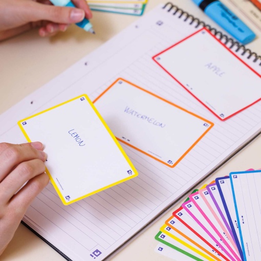 Flashcard 2.0 A7 pautado OXFORD verde 30 unidades