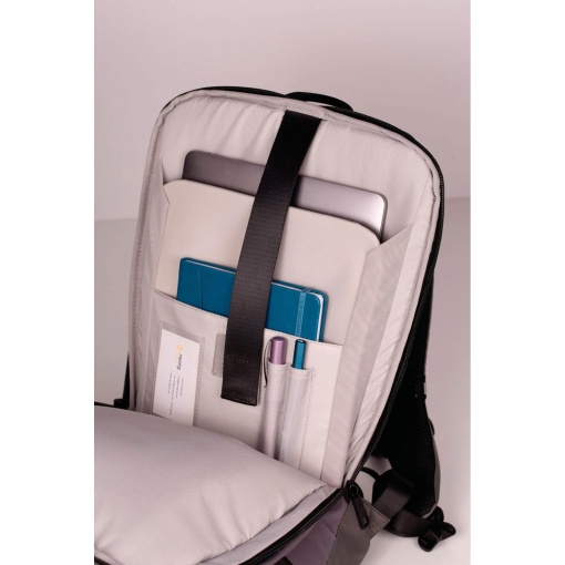 Mochila de viagem OXFORD Identity Executive azul marinho adaptável a trolley