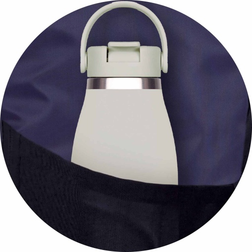 Mochila de viagem OXFORD Identity Executive azul marinho adaptável a trolley