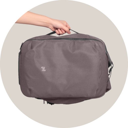 Mochila de viagem OXFORD Identity Executive cinza adaptável a trolley