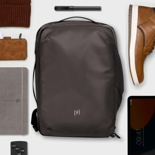 Mochila de viagem OXFORD Identity Executive cinza adaptável a trolley