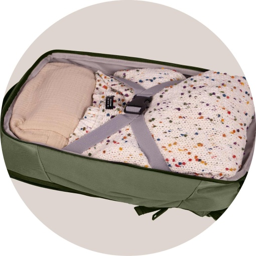 Mochila de viagem OXFORD Identity Executive caqui adaptável a trolley