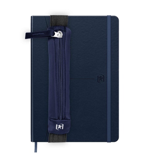 Estojo escolar com elástico OXFORD Identity azul marinho