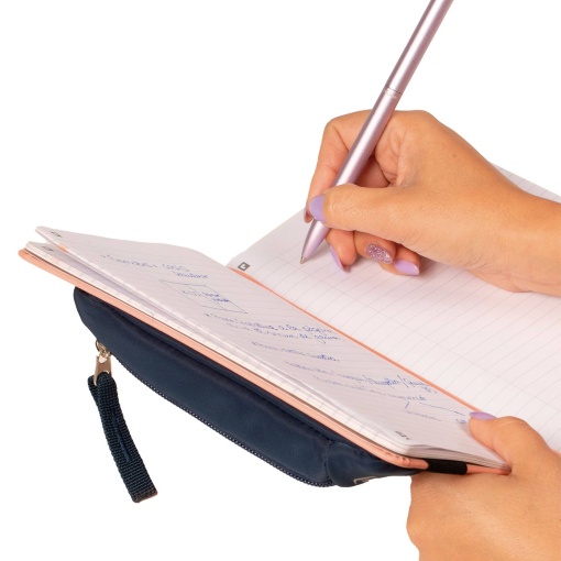 Estojo escolar com elástico OXFORD Identity bege