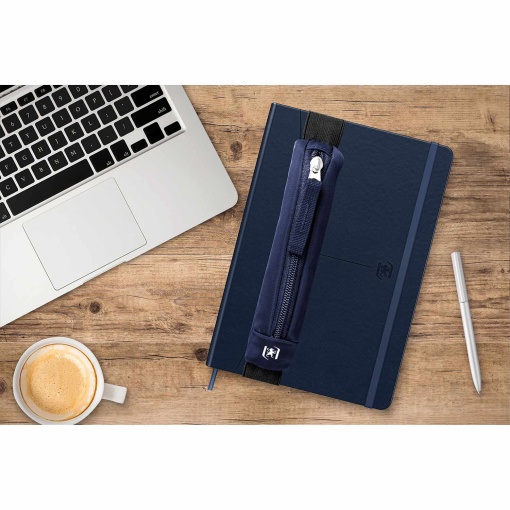 Estojo escolar com elástico OXFORD Identity bege