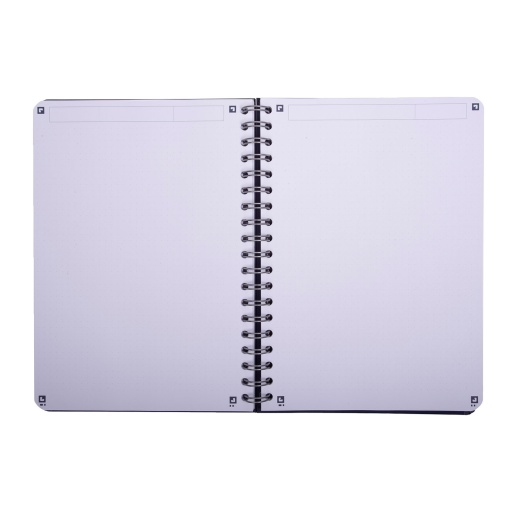 Caderno B5 capa dura espiral OXFORD Identity pontilhado 96 folhas sortido