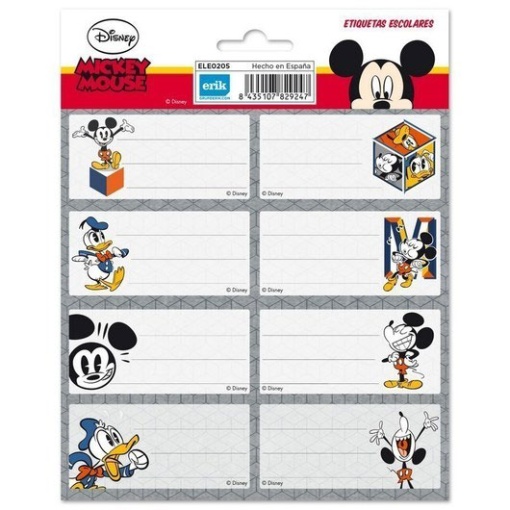 Etiquetas Escolares DISNEY Classic 16 unidades
