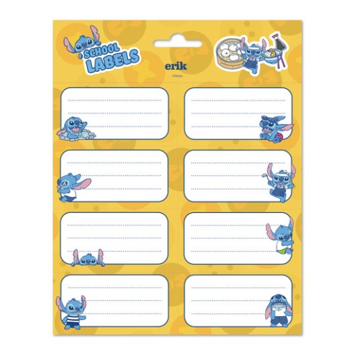 Etiquetas Escolares DISNEY Stitch 16 unidades