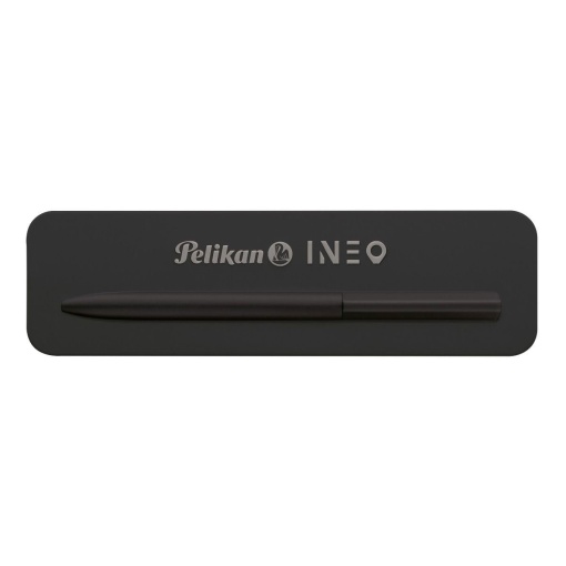 Esferográfica PELIKAN Ineo pedra preta com caixa de metal