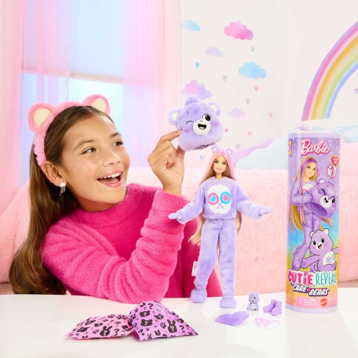 BARBIE Cutie Reveal Ursos Amorosos Roxo MATTEL