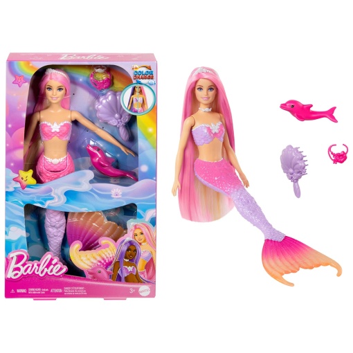 BARBIE Sereia Malibu Muda de Cor MATTEL