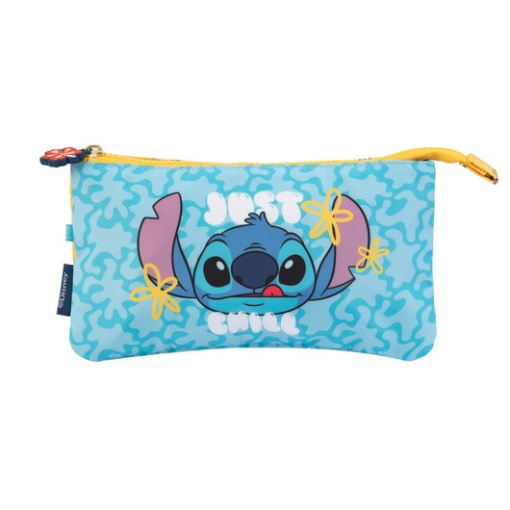 Estojo Escolar DISNEY Stitch Tropical Triplo 2025