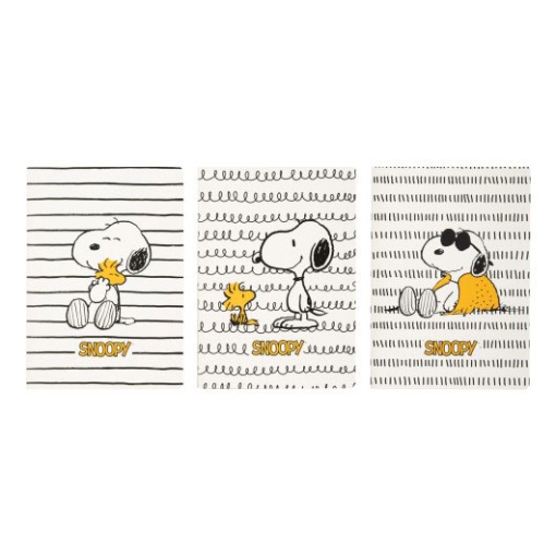 Conjunto 3 Cadernos A5 SNOOPY Lazy Days