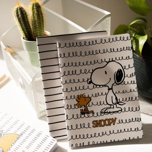 Conjunto 3 Cadernos A5 SNOOPY Lazy Days