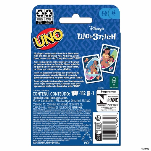 Uno Disney's Lilo & Stitch MATTEL Games