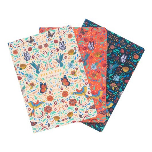 Conjunto 3 Cadernos A5 Frida Kahlo