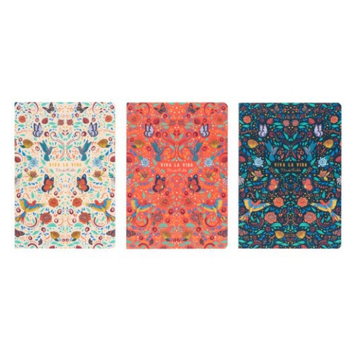 Conjunto 3 Cadernos A5 Frida Kahlo