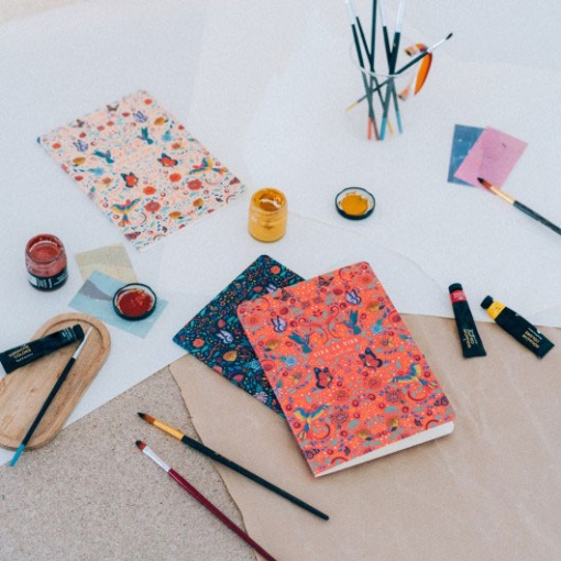 Conjunto 3 Cadernos A5 Frida Kahlo