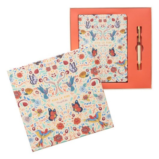 Conjunto Caderno A5 + Esferográfica Frida Kahlo