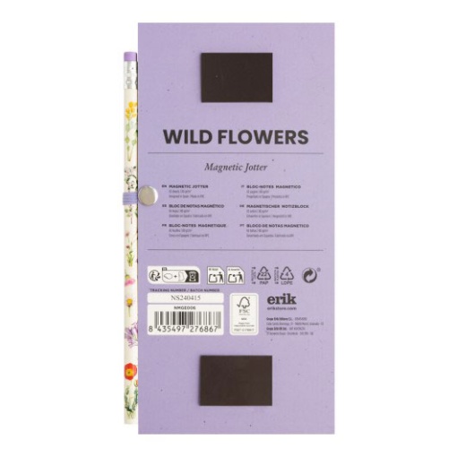 Bloco de notas Magnético WILD Flowers