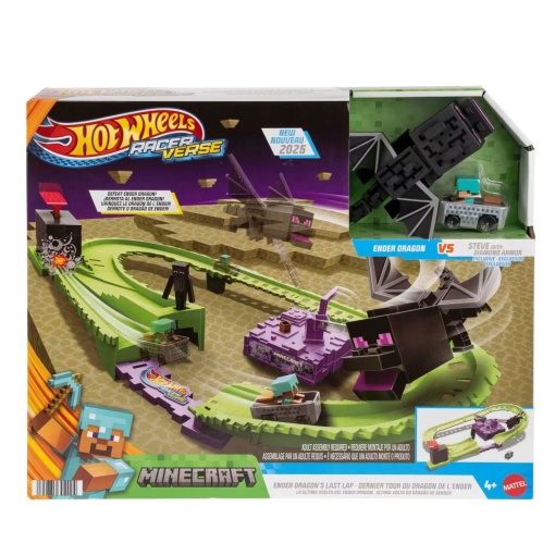 Hot Wheels Racerverse MINECRAFT Track Set MATTEL JFP34