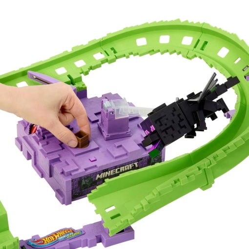 Hot Wheels Racerverse MINECRAFT Track Set MATTEL JFP34