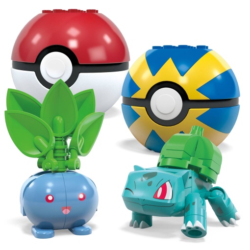 Mega POKEMON 4 bolas treino na relva MATTEL