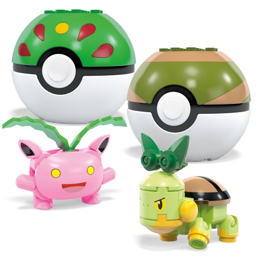 Mega POKEMON 4 bolas treino na relva MATTEL