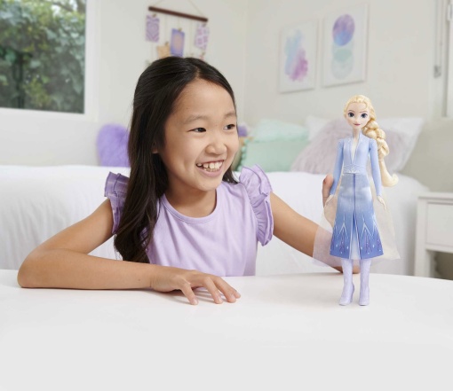 DISNEY FROZEN Elsa Saia Cintilante Azul MATTEL