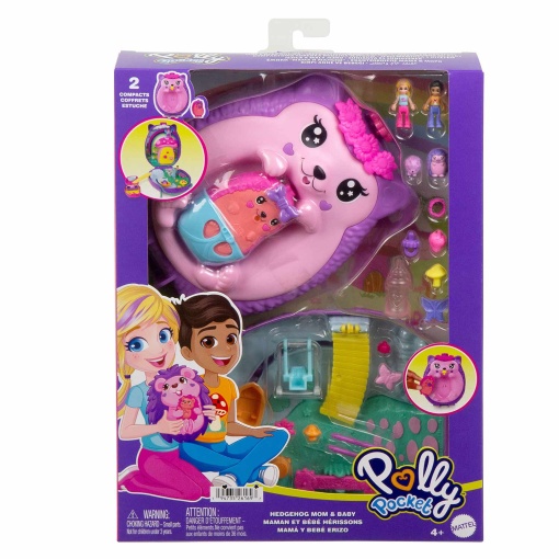 POLLY Pocket Mãe Ouriço e Bebé MATTEL