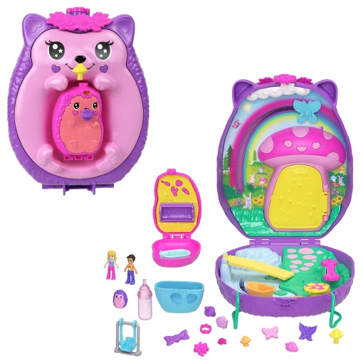 POLLY Pocket Mãe Ouriço e Bebé MATTEL