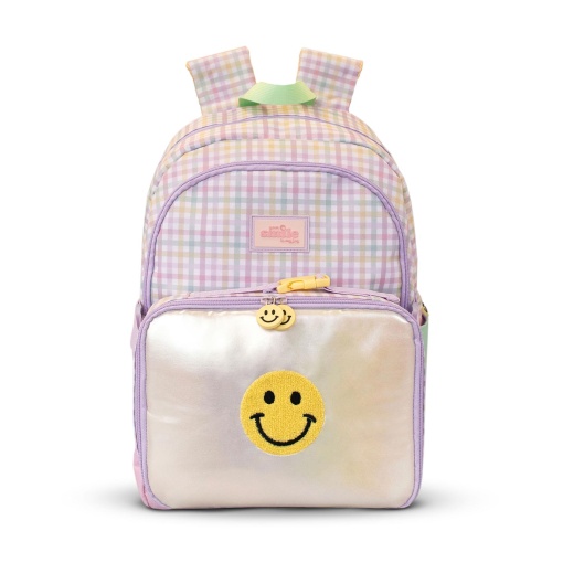 Mochila com lancheira FIRMO Eco Sparkle Smiles 45x31x18cm