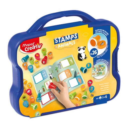 Kit 26 Carimbos Animais MAPED CREATIV