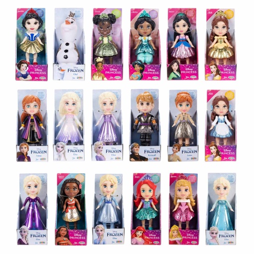 DISNEY PRINCESS & FROZEN Boneca 8cm Sortido Jakks