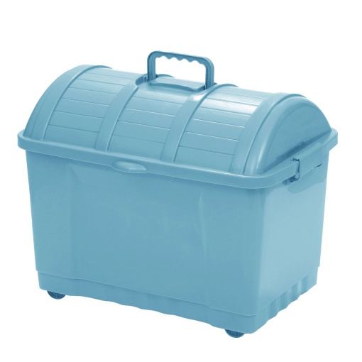 Caixa multiusos KOZZI Baú 65 litros com tampa e 4 rodas 56x38x45cm cores sortidas