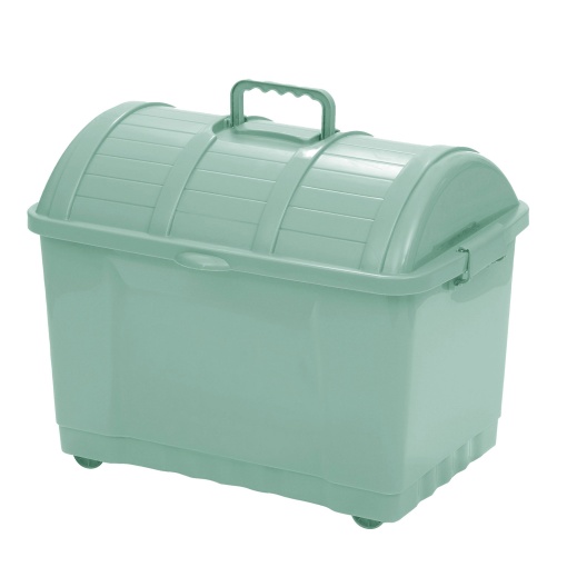Caixa multiusos KOZZI Baú 65 litros com tampa e 4 rodas 56x38x45cm cores sortidas