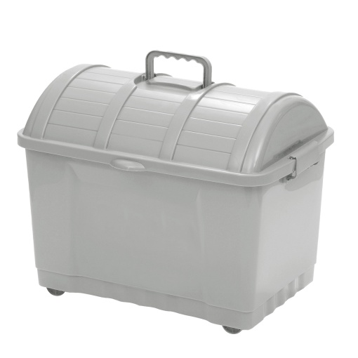 Caixa multiusos KOZZI Baú 65 litros com tampa e 4 rodas 56x38x45cm cores sortidas