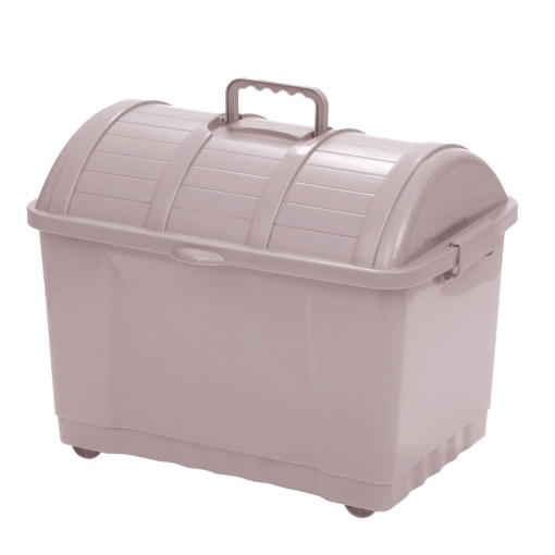 Caixa multiusos KOZZI Baú 65 litros com tampa e 4 rodas 56x38x45cm cores sortidas