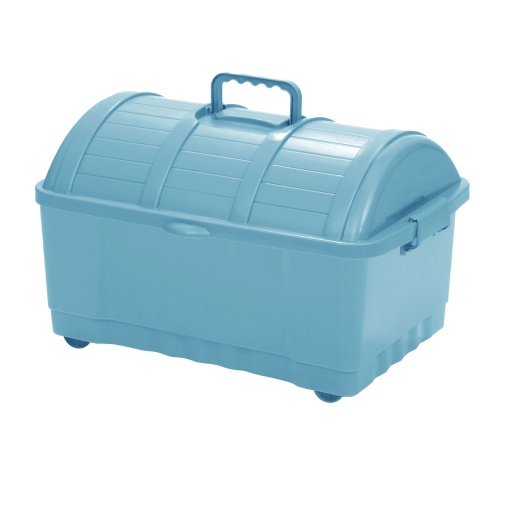 Caixa multiusos KOZZI Baú 40 litros com tampa e 4 rodas 56x38x35cm cores sortidas