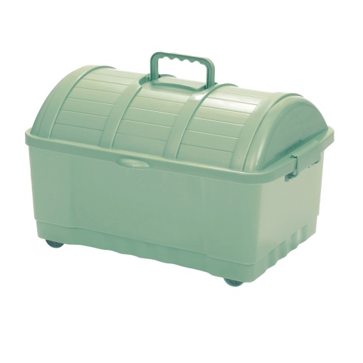 Caixa multiusos KOZZI Baú 40 litros com tampa e 4 rodas 56x38x35cm cores sortidas